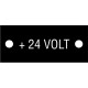 20917 - Cable tag. '+ 24 VOLT'. (5pcs)